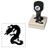 Dragon ontwerp op Rubber Stamp Rubberstempel (Gestempeld)
