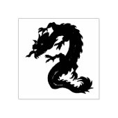 Dragon ontwerp op Rubber Stamp Rubberstempel (Afrduk)