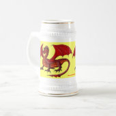 Dragon: ontwerp van de koele mok van bier (Voorkant links)