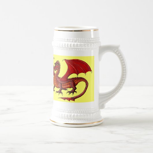 Dragon: ontwerp van de koele mok van bier (Rechts)