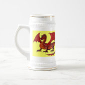 Dragon: ontwerp van de koele mok van bier (Links)