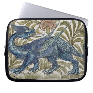 'Dragon'-ontwerp voor een tegel (w/c op papier) Laptop Sleeve