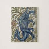 'Dragon'-ontwerp voor een tegel (w/c op papier) Legpuzzel (Verticaal)