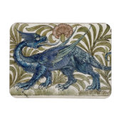 'Dragon'-ontwerp voor een tegel (w/c op papier) Magneet (Horizontaal)