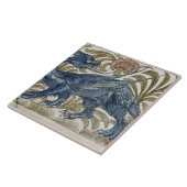 'Dragon'-ontwerp voor een tegel (w/c op papier) Tegeltje (Zijkant)