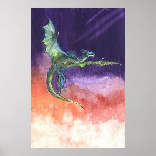 Dragon oplichten poster (Voorkant)
