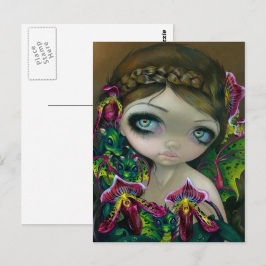 "Dragon Orchid" Briefkaart (Voorkant / Achterkant)