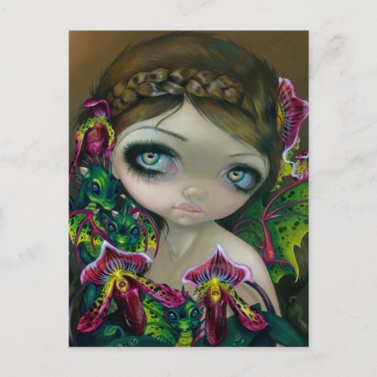 "Dragon Orchid" Briefkaart (Voorkant)