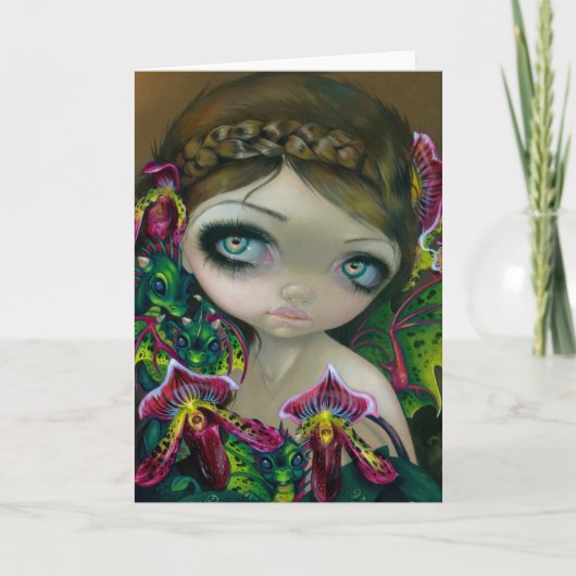 Dragon Orchid Wenskaart Kaart (Voorkant)