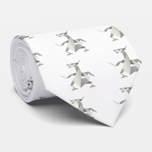 Dragon Origami Style Stropdas (Opgerold)