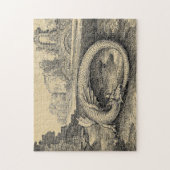 Dragon Ouroboros Serpent Legpuzzel (Verticaal)