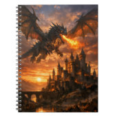 Dragon Over Duskfall Castle Notitieboek (Voorkant)