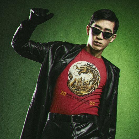 Dragon Over San Francisco - Chinees Nieuwjaar 2024 T-shirt