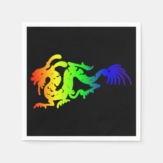 Dragon Paper Napkin Servet (Voorkant)