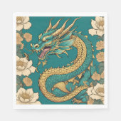 Dragon Paper Napkin Servet (Voorkant)