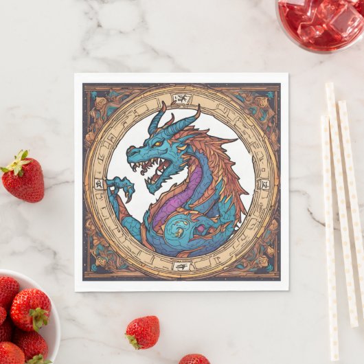 Dragon Paper Napkin Servet (Insitu)