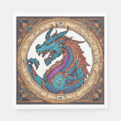 Dragon Paper Napkin Servet (Voorkant)