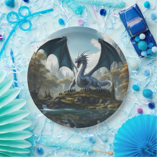 Dragon Papieren Bordje (Feest)