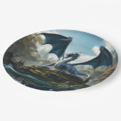 Dragon Papieren Bordje (Gekanteld)