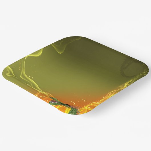 Dragon Papieren Bordje (Gebogen)