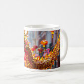 Dragon Parade - Design 1 Koffiemok (Voorkant rechts)