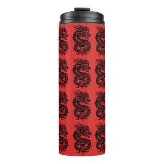 Dragon Pattern Design in Japanse stijl Thermosbeker