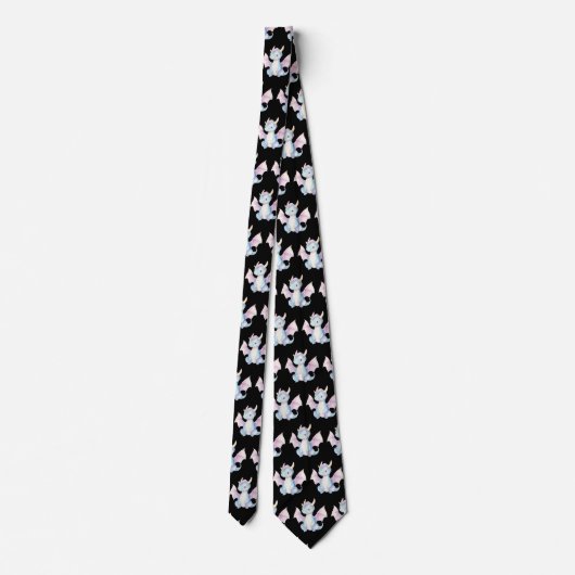 Dragon Pattern Neck Tie Stropdas (Achterkant)