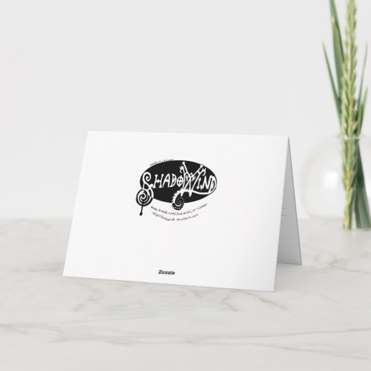 Dragon Pearl Feestdagen Kaart (Achterkant)