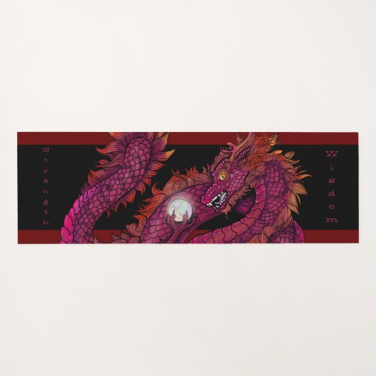 Dragon Pearl Yogamat (Achterkant (horizontaal))