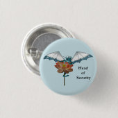 Dragon Peeks rond ventilator Ronde Button 3,2 Cm (Voorkant /achterkant)