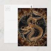 Dragon Pentagram Briefkaart (Voorkant / Achterkant)