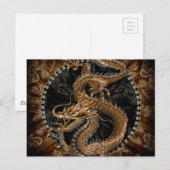 Dragon Pentagram Briefkaart (Voorkant / Achterkant)