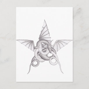 Dragon Pentagram Briefkaart