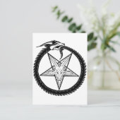 Dragon Pentagram Briefkaart (Staand voorkant)