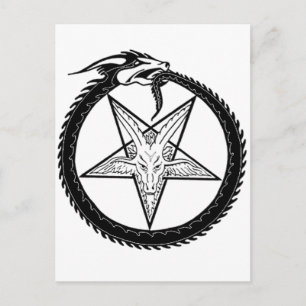 Dragon Pentagram Briefkaart