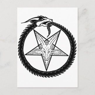 Dragon Pentagram Briefkaart