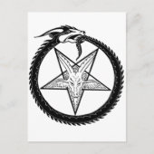 Dragon Pentagram Briefkaart (Voorkant)