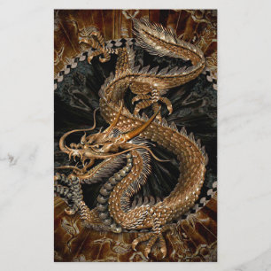 Dragon Pentagram Briefpapier