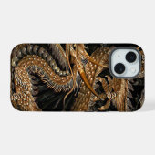 Dragon Pentagram iPhone 15 Hoesje (Achterkant horizontaal)