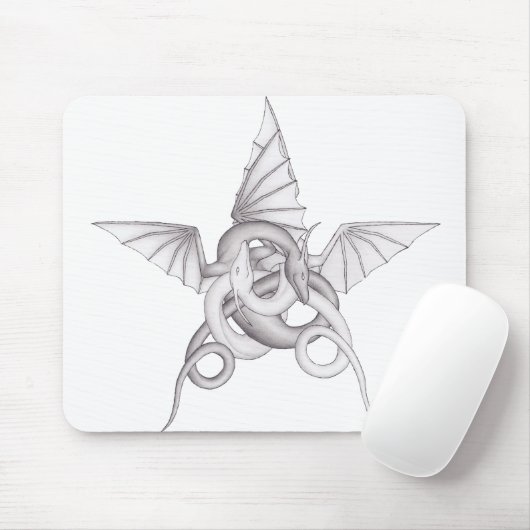 Dragon Pentagram Muismat (Met muis)