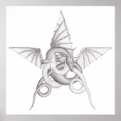 Dragon Pentagram Poster (Voorkant)