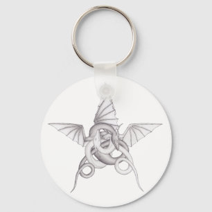 Dragon Pentagram Sleutelhanger