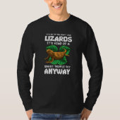 Dragon Pet Lizard Humor Reptile Herpetolo T-shirt (Voorkant)