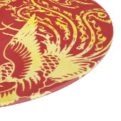 Dragon Phoenix Chinese bruiloft logo Snijplank (Hoek)