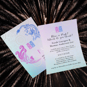 Dragon-Phoenix Double XI Bruiloft & Geslacht onthu Kaart