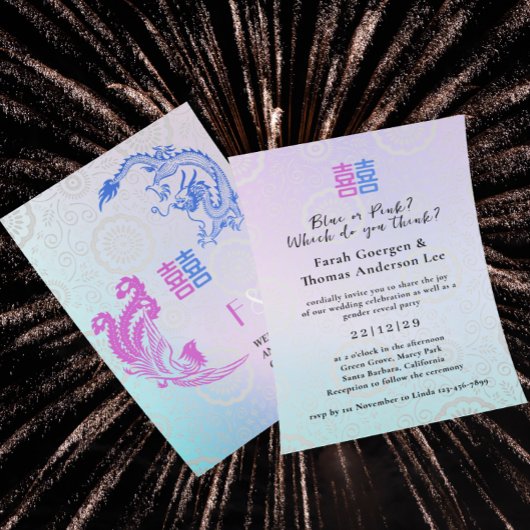 Dragon-Phoenix Double XI Bruiloft & Geslacht onthu Kaart