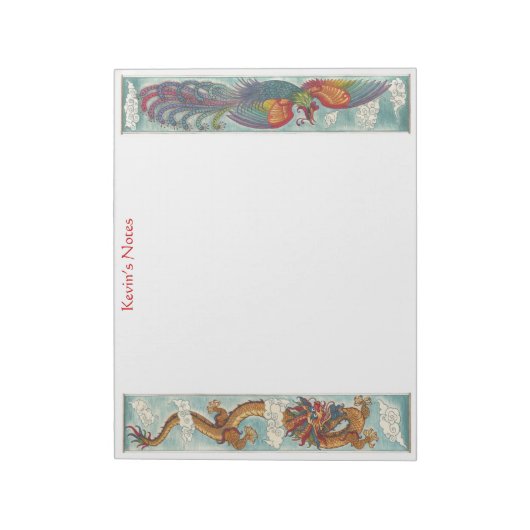 Dragon & Phoenix Notitieblok (Linkerzijde)