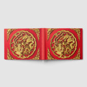 Dragon Phoenix rood goud Chinese bruiloft gunst Gastenboek (Volledig)
