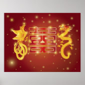 Dragon Phoenix Wedding Poster (Voorkant)