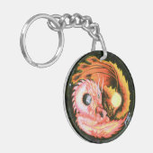 Dragon Phoenix Yin-Yang Sleutelhanger (Voorkant Links)
